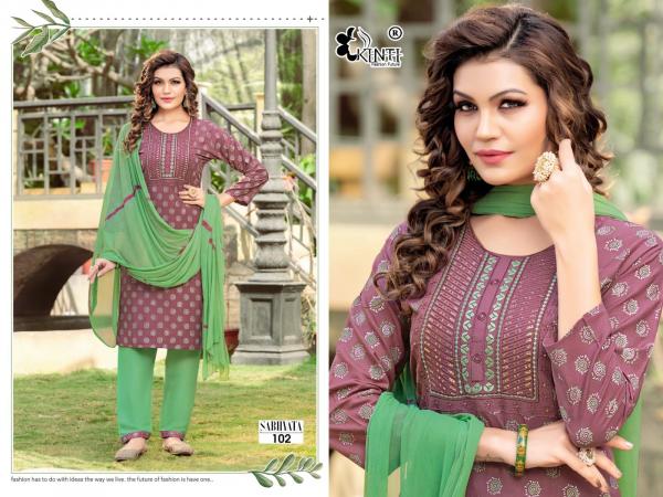 Kinti Sabhyata Rayon Regular Kurti With Bottom Dupatta Collection